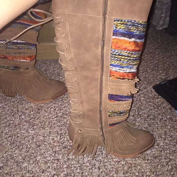 Tall Bohemian Style Boots - Picture 2 of 3